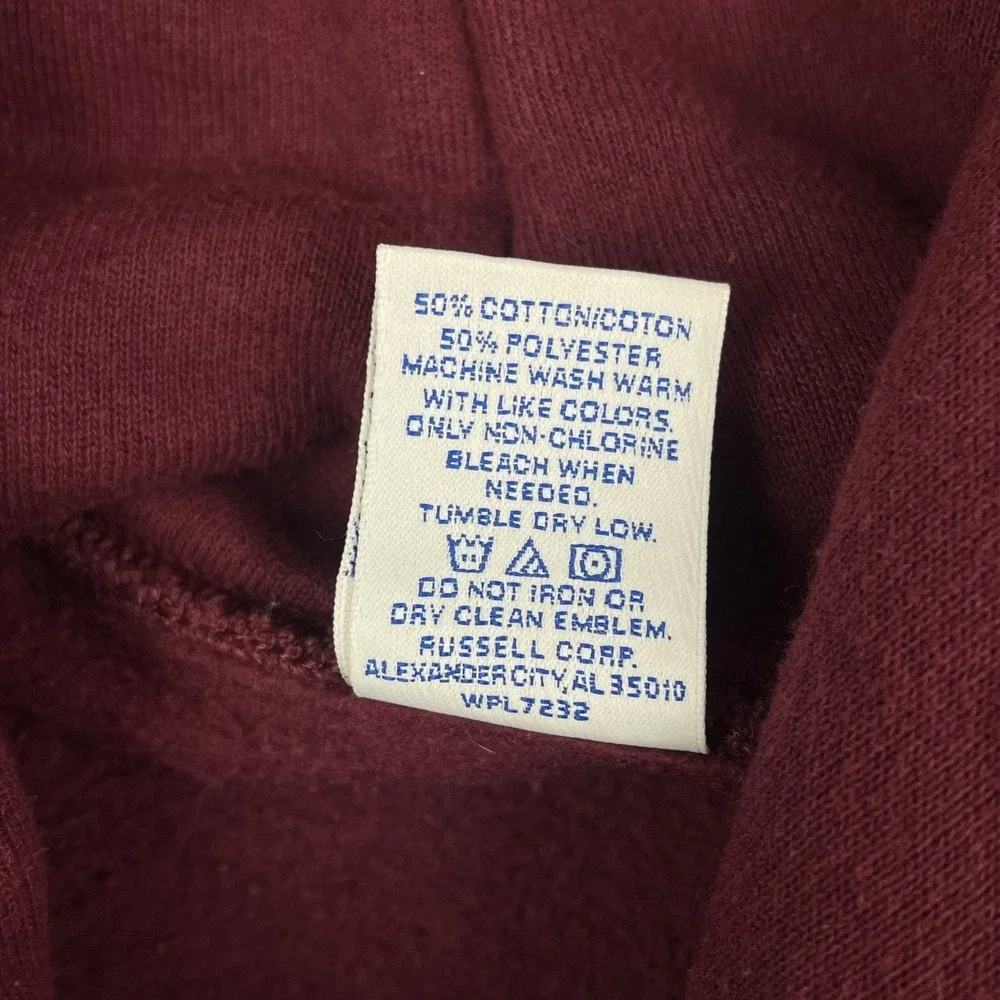 Vintage Minnesota Gophers Hockey Sweatshirt Russell Athletic Maroon Hoodie Small - Picture 4 of 7
